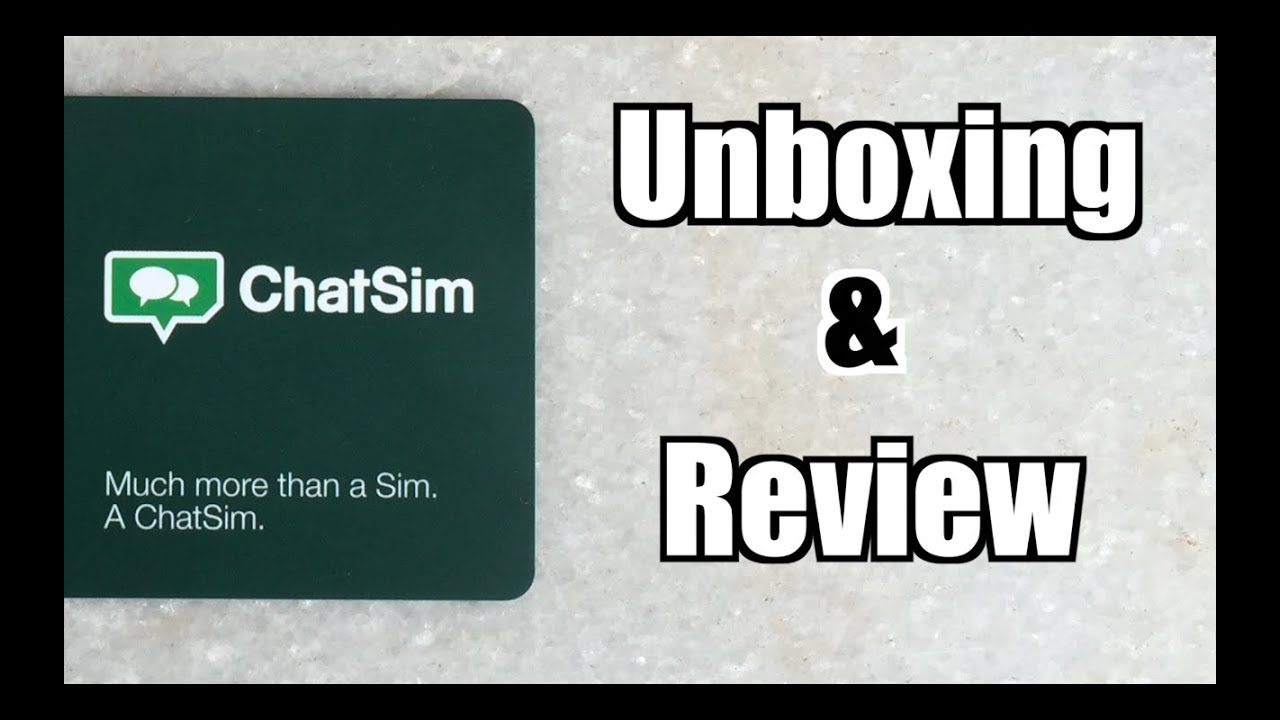 ChatSim Unboxing And Review!