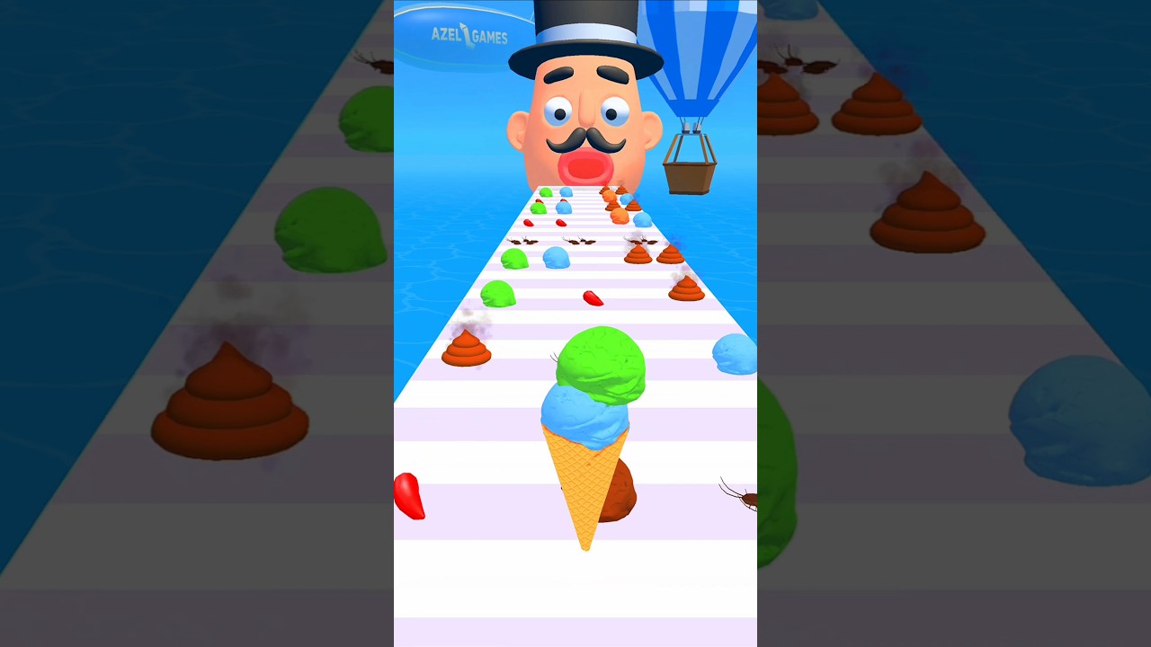 Icecream Stack Lvl.10 - Making Extra Cold Icecream 🍦🥶 #shorts #games #icecreamstack #viral