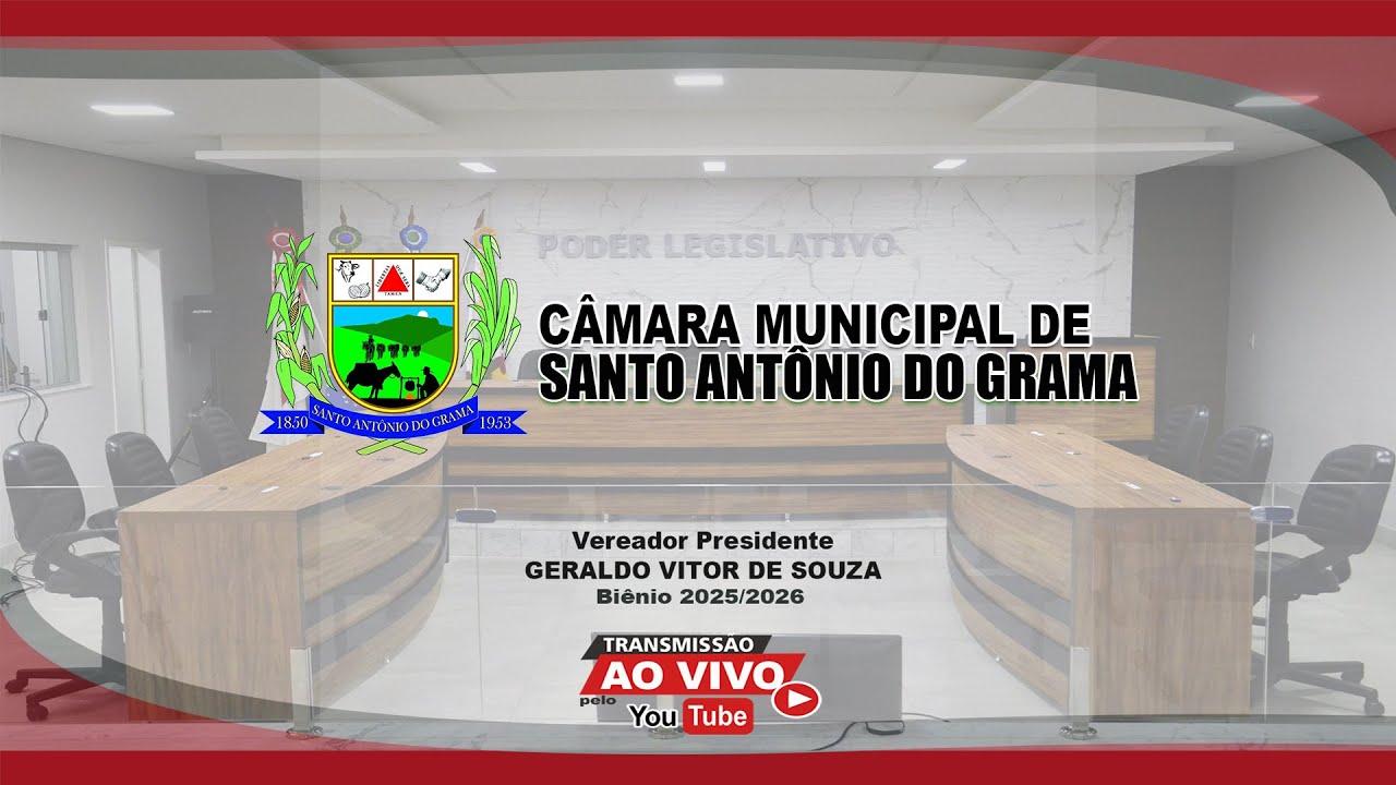 REUNIÃO ORDINÁRIA DA CÂMARA MUNICIPAL DE SANTO ANTÔNIO DO GRAMA 21/10/2025