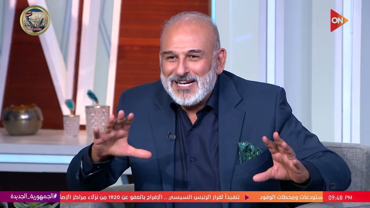 كلمة أخيرة - جمال سليمان بيتكلم صعيدي على الهواء في كلمة أخيرة.. ولميس ترد عليه