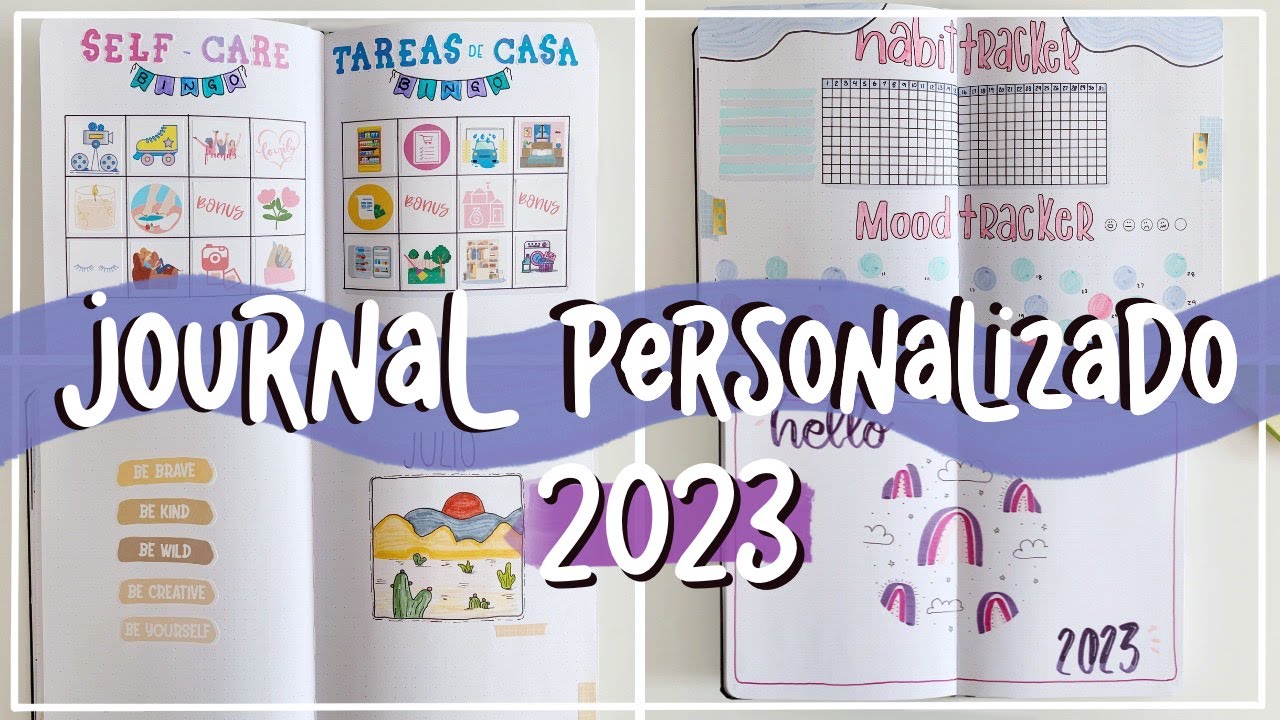✨Bullet Journal personalizado 2023 | Ideas de secciones y diseños✨