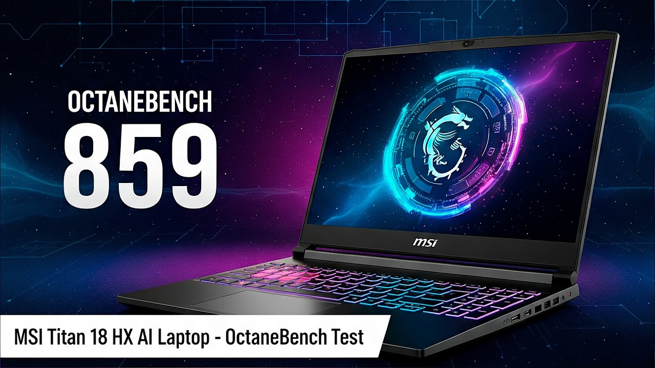 OctaneBench on RTX 5090 - The Most Powerful Laptop of 2025? MSI Titan 18 HX AI Test!