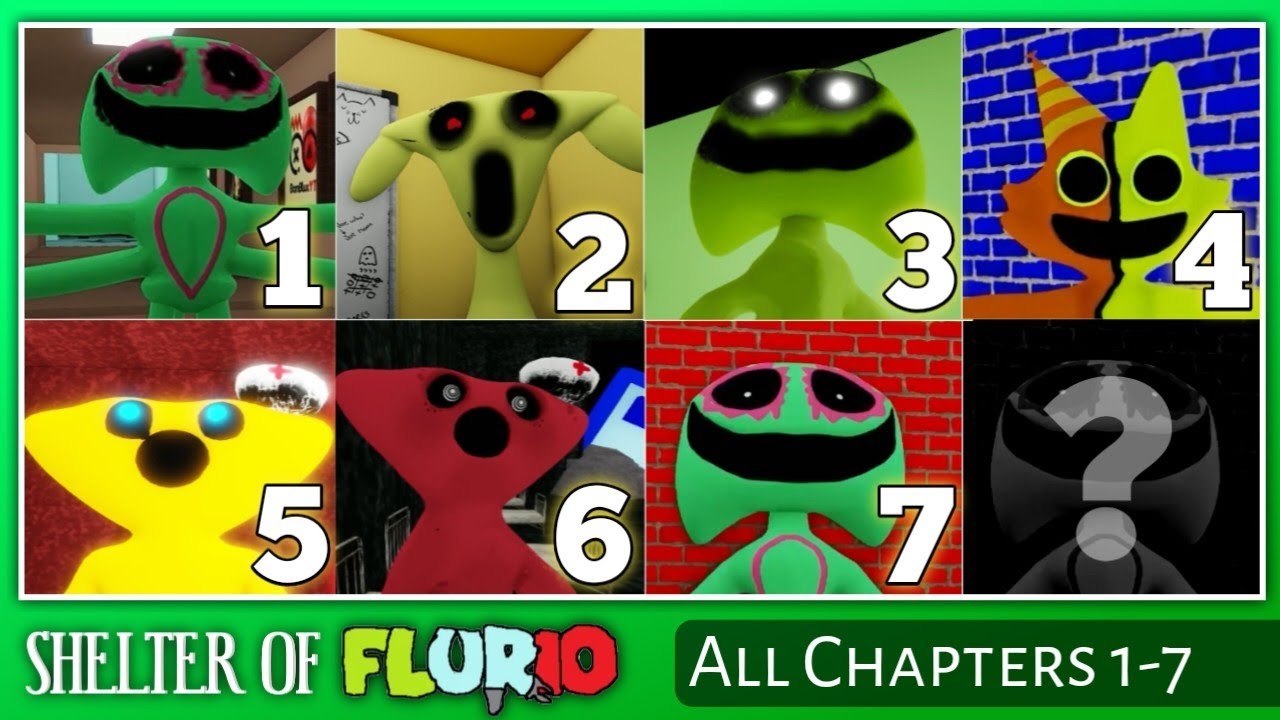 SHELTER OF FLURIO ALL CHAPTERS (1,2,3,4,5,6,7) Full Gameplay - Mascot Horror Roblox