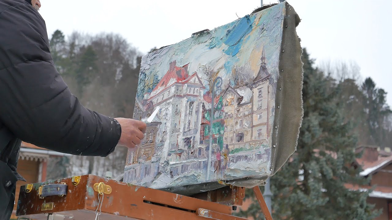 Plein Air Painting | Krynica-Zdrój - Bulwary Dietla (26-28 01 26)