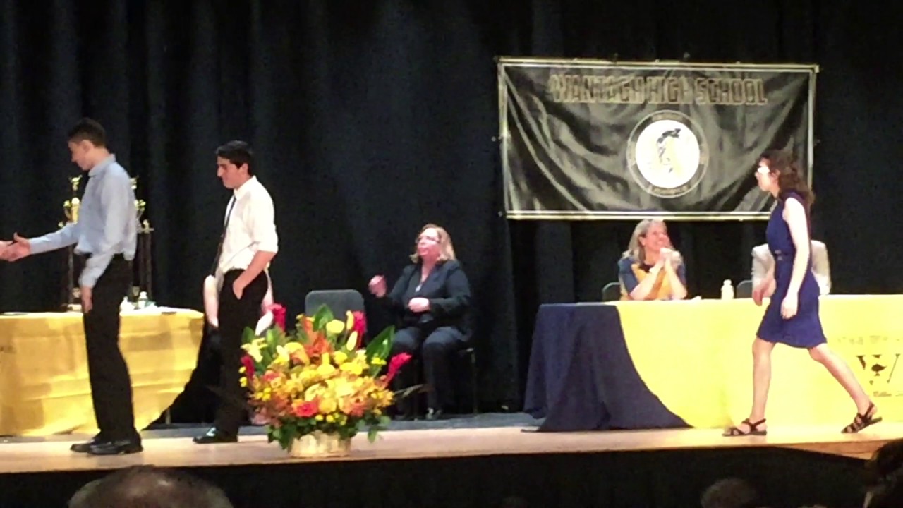 Sami Receives A Scholarship From Wantagh SEPTA