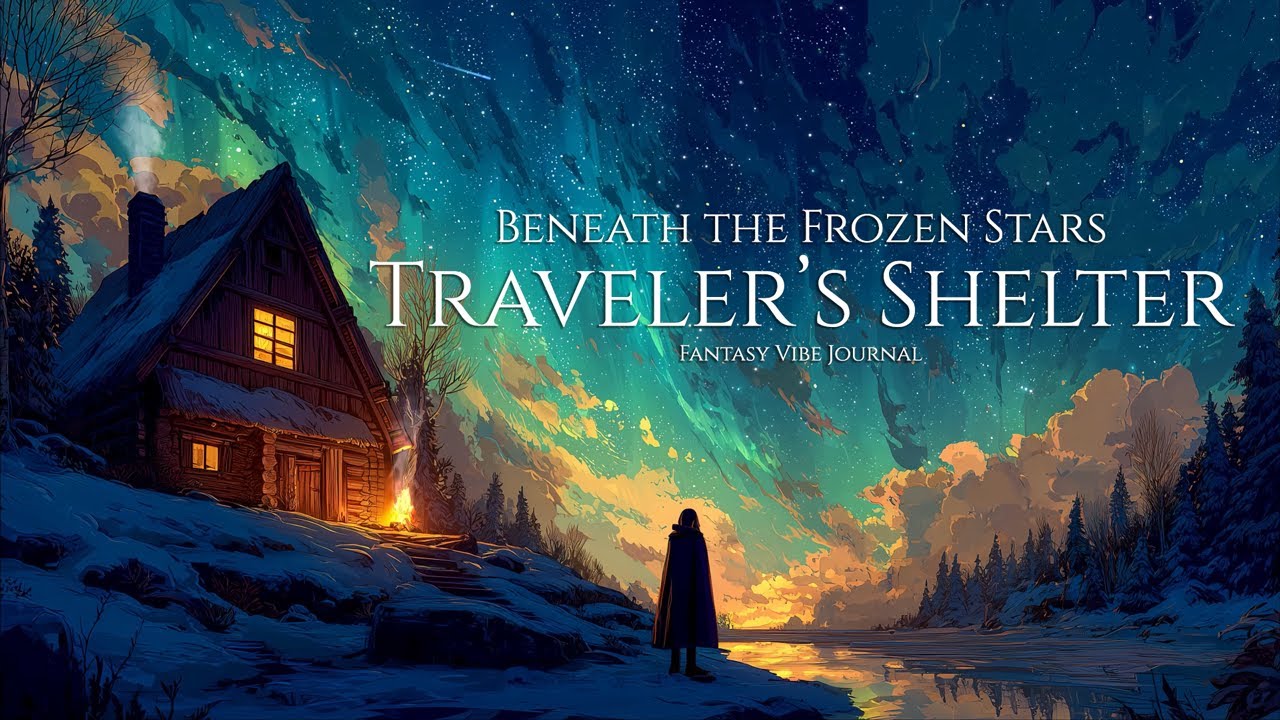 Medieval Melodies and Campfire Sounds for Relaxation | Traveler's Shelter in the Winter Forest