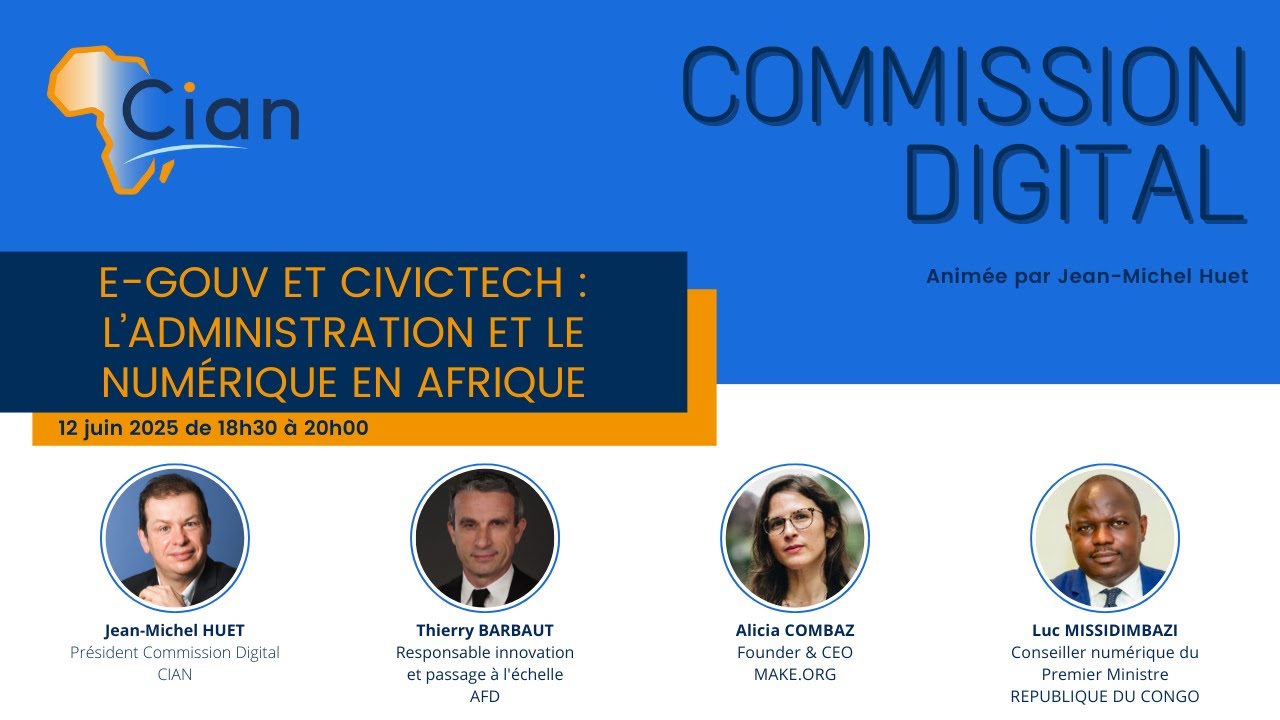 Commission Digital du 12/06/2025 : Egouv et CivicTech : l’administration et le numérique en Afrique