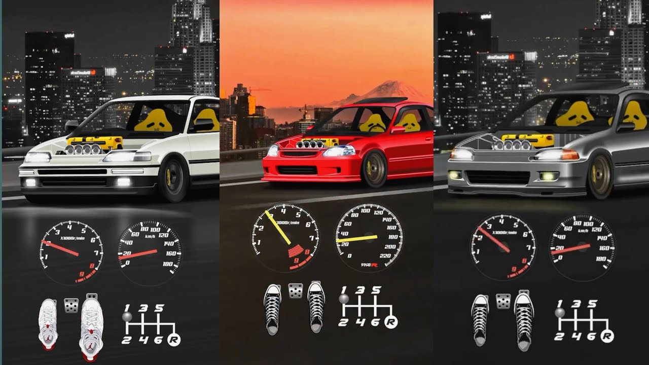 JDM Cars & High-RPM Concept Animation | Manual Gear Racing 🏎️💨