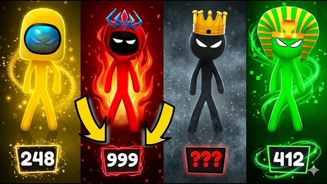 Stickman BEST MINIGAMES Tournament - Stickman Party 1 2 3 4 Player 2026