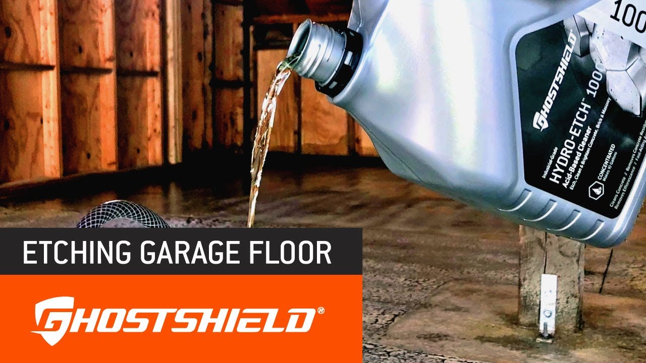 Ghostshield In the Field - Garage Floor Etching