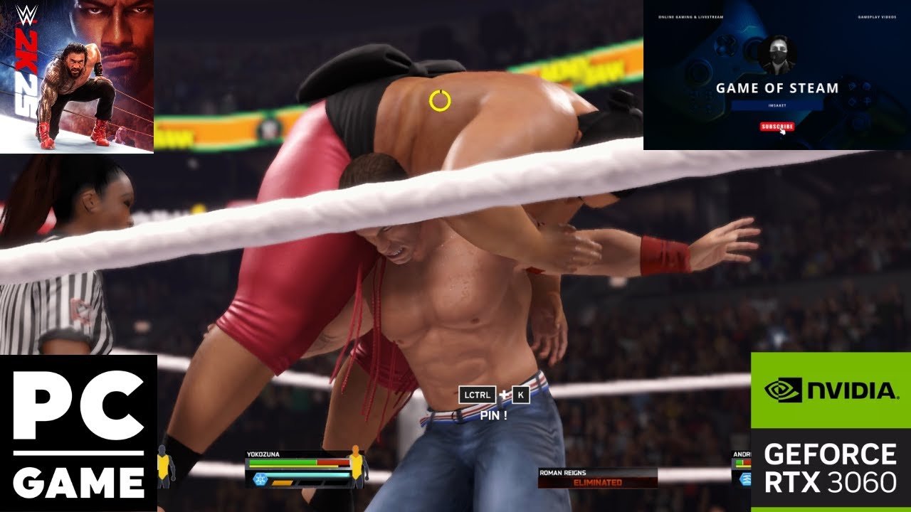 WWE 2K25 -  Greatest of All Time 4 Men Gauntlet in WWE Match HD Gameplay