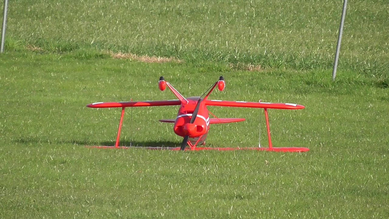 FMS PITTS V2 1400mm Maiden Flight part 2 by Captain Deji