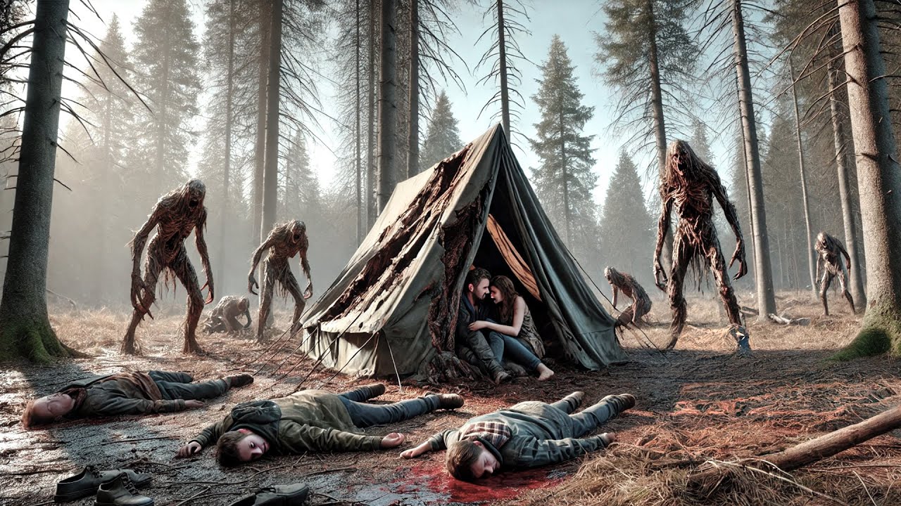 Num Acampamento Monstros da Floresta Atacam e Matam Todos que Estão Fora da Barraca Por Algum Motivo