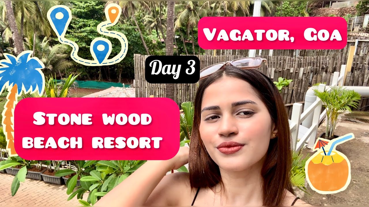 Goa day 3 in Stone wood beach resort, Vagator, Goa #yt #goaresort #goavibes #goadiaries