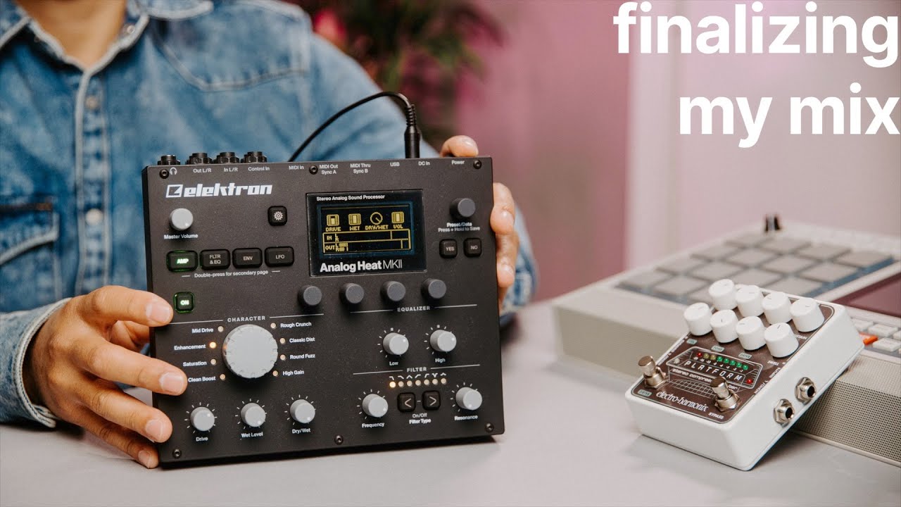 how to master beats in standalone using MPC LIVE 2, Analog Heat, EHX Platform Stereo Compressor