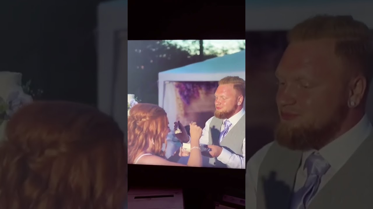 Our wedding cake cutting FAIL 😂🤣 @RegalNoise #funny #comedy #cute #couple #humor #wedding #love