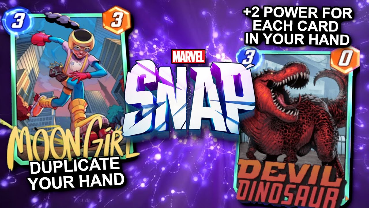 Handlock but in Marvel Snap?! Devil Dinosaur & Moon Girl!