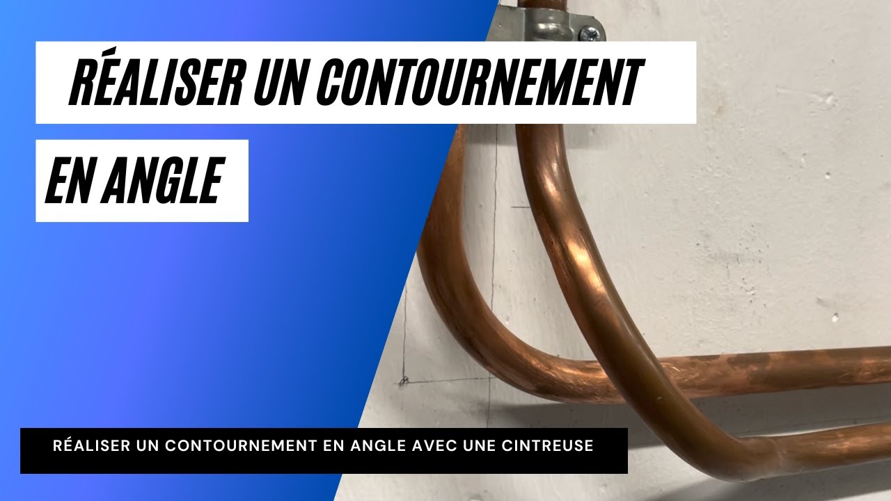 Réaliser un contournement en angle avec cintreuse d’établi