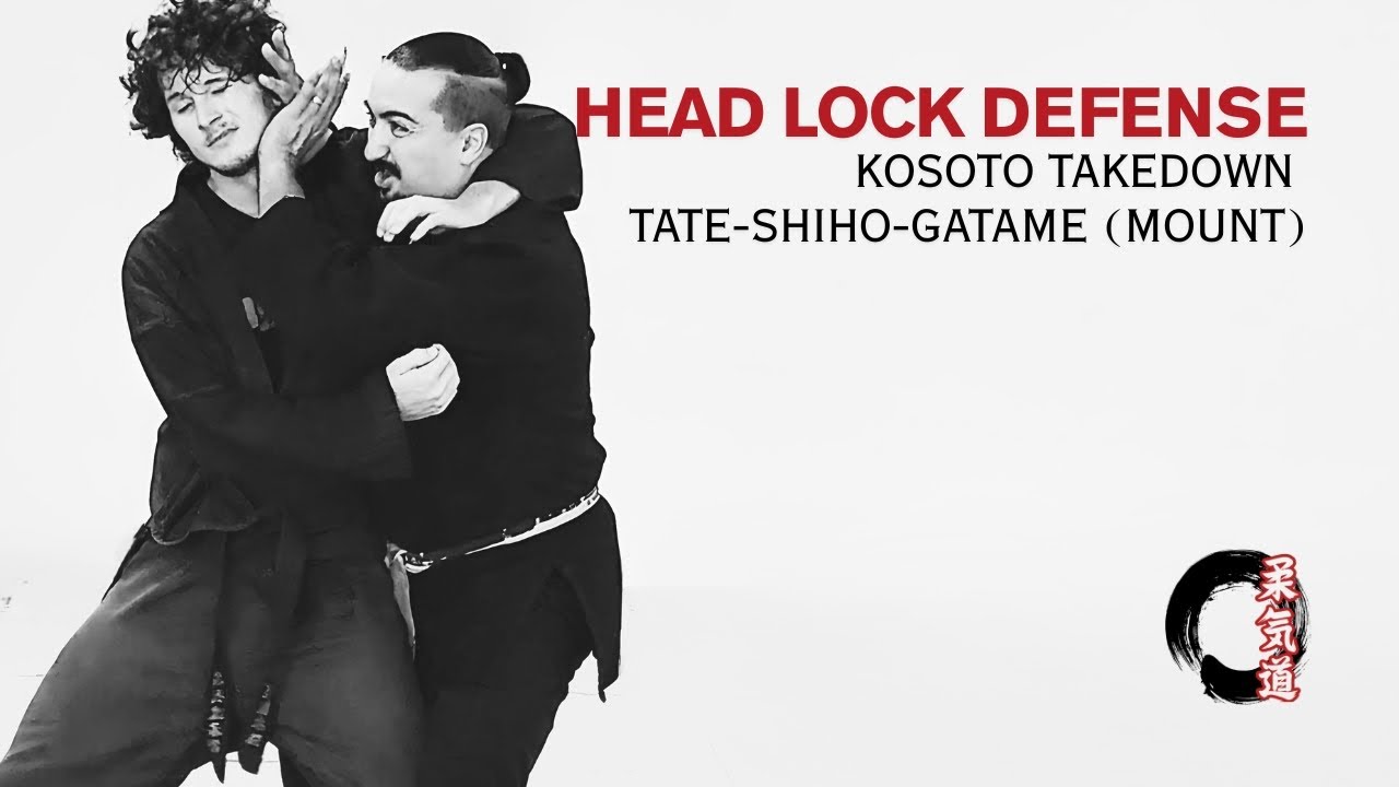 Headlock Defense with Kosoto to Mount | Japanese Jujutsu (jiu-jitsu, jujitsu) || JUKIDO ACADEMY