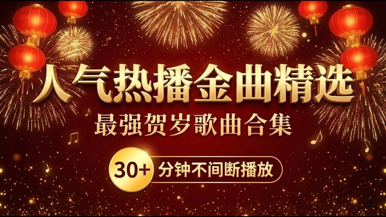 2026 马年春节人气热播金曲精选 🧧｜最强贺岁歌曲合集｜30+ 分钟不间断播放 🐎
