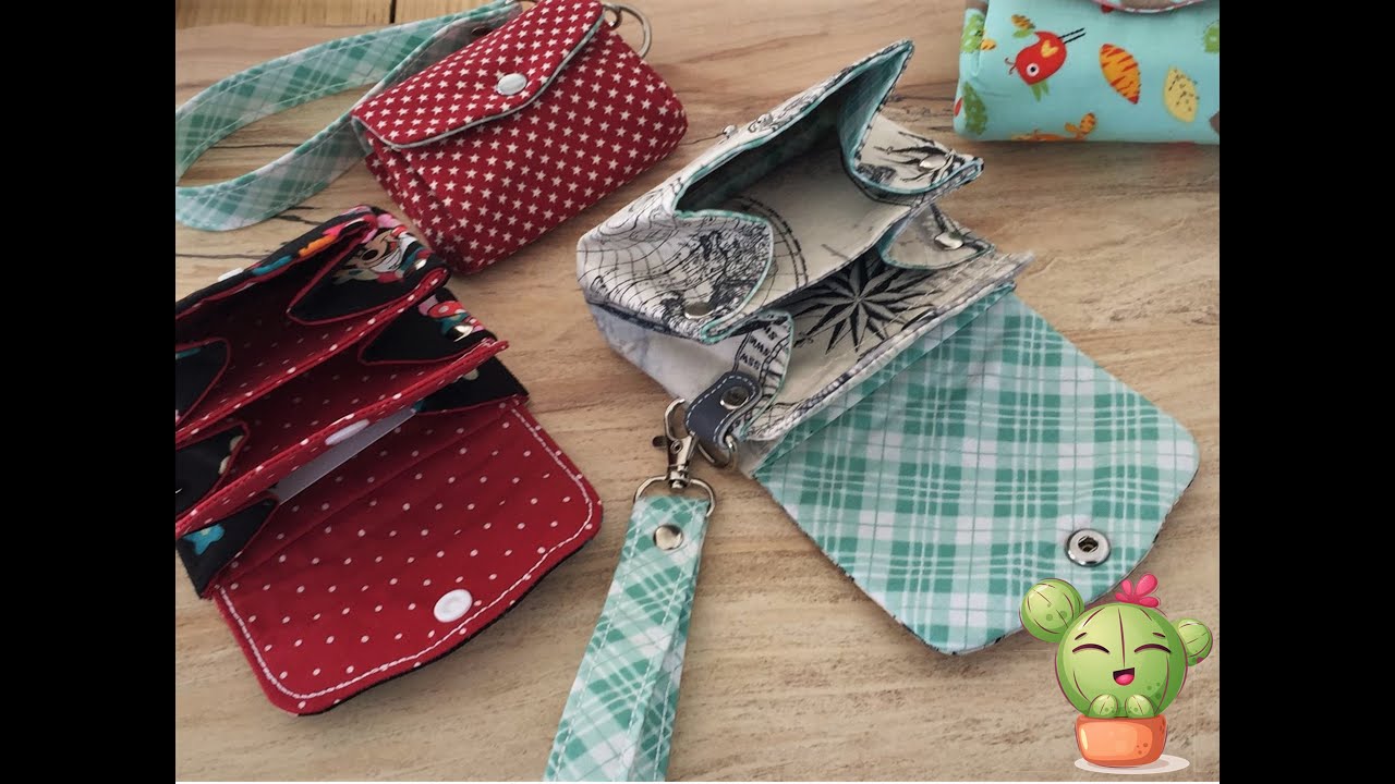 DIY Accordion wallet in Fabric - Card pouch Coin Pouch - A ThreadMode Tutorial