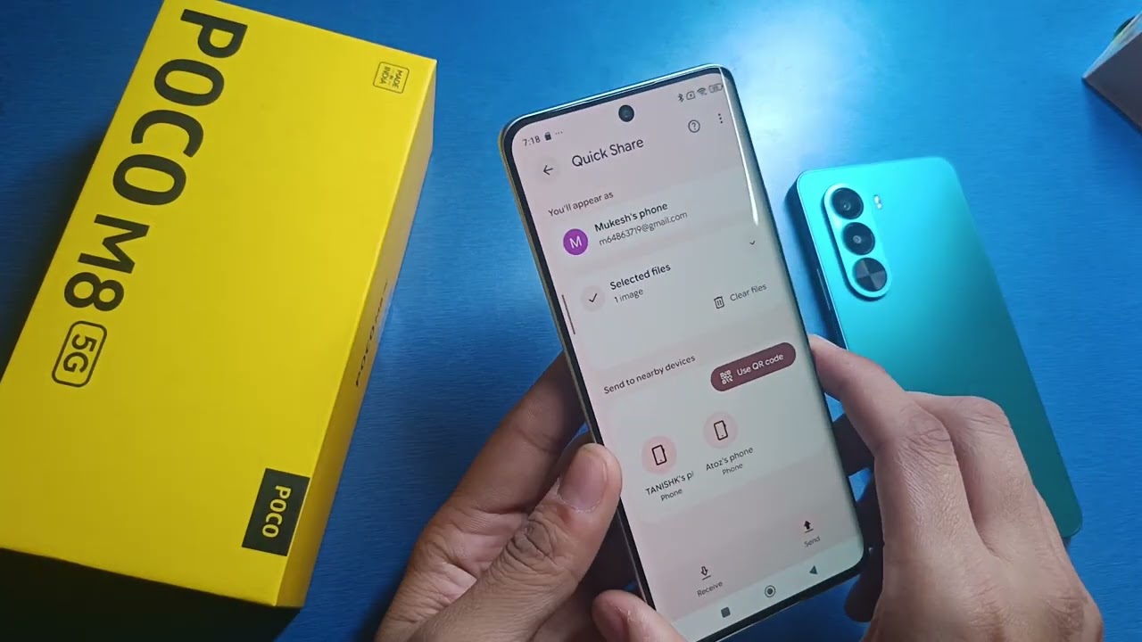 Poco M8 5G - How to Transfer Data from/to USB Drive | wirelessly