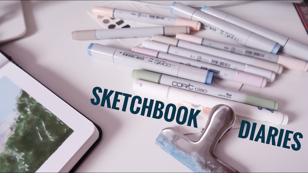 🖌️ days in my sketchbook // trying out new art supplies from copic ✨