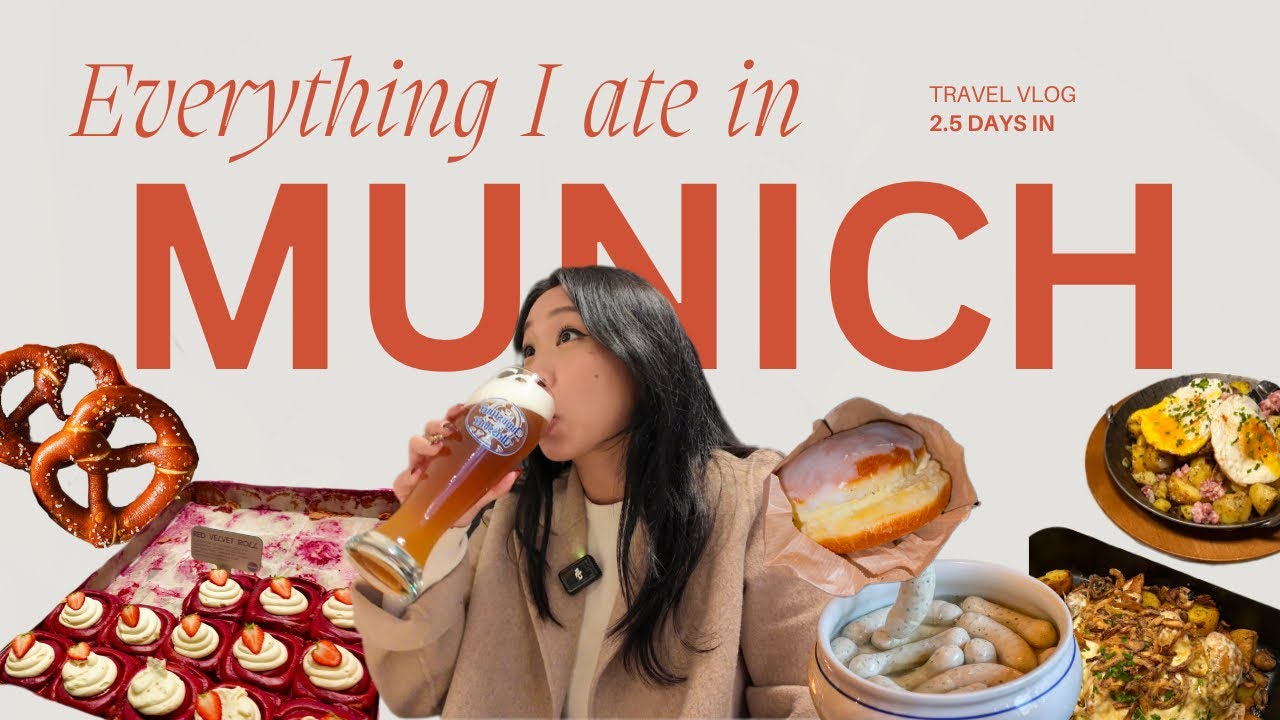 Munich Travel Vlog 🇩🇪 Eating whatever we want, beer halls & things to do!