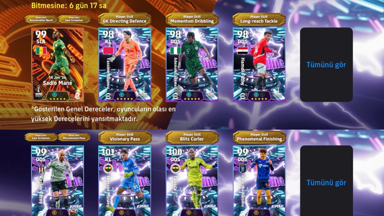 🚨🔥Caf Africa Cup ve Süper lig Show time paketlerinden bütün oyuncular gelene kadar top açılımı!!