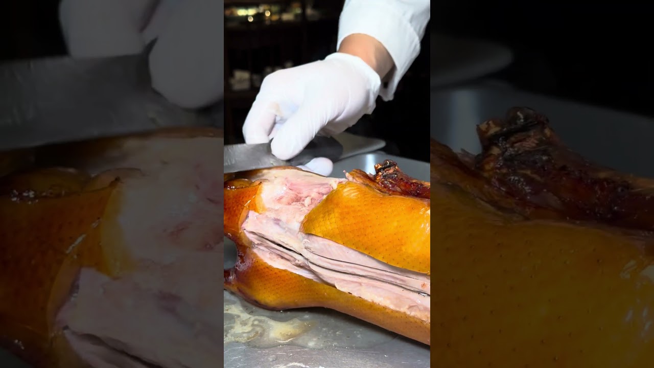 Peking Duck Carving at Insider One Michelin Star Restaurant Sheng Yong Xing in Beijing