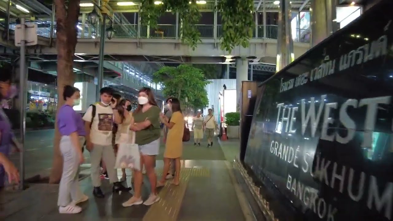 Walking from Asok BTS to Nana BTS, Sukhumvit, Bangkok, February 5th 2022.