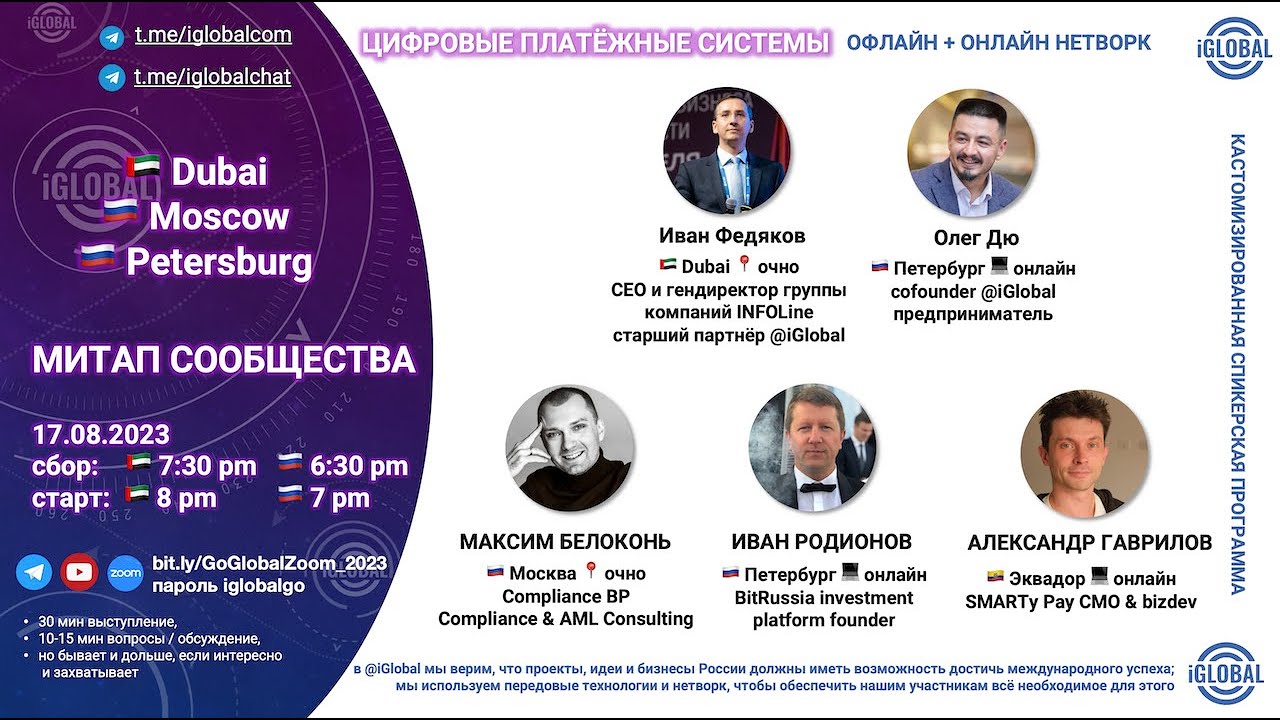 iGlobal 17 08 2023 Цифровые платёжные системы