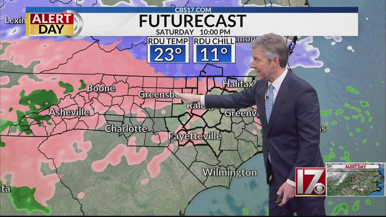 Winter storm arrives soon in central NC, sleet then freezing rain