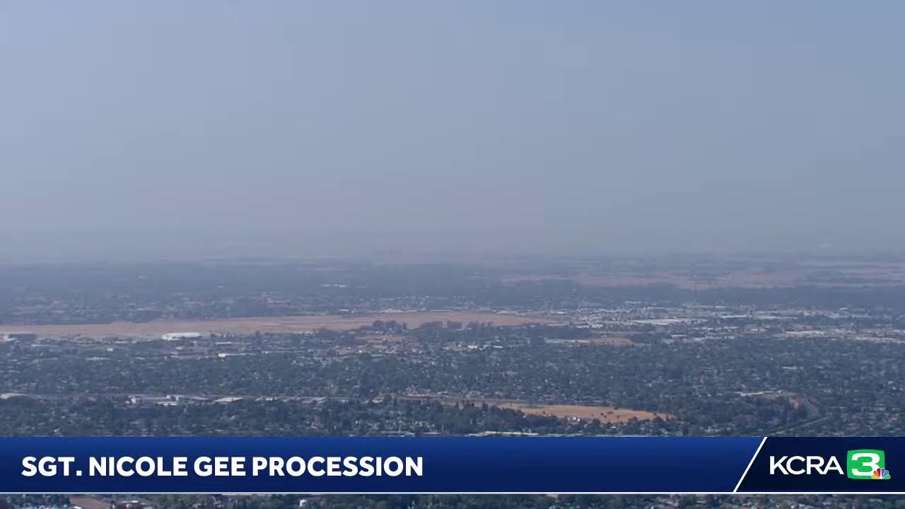 Procession for Sgt. Nicole Gee, Sacramento-area Marine killed in Kabul airport attack