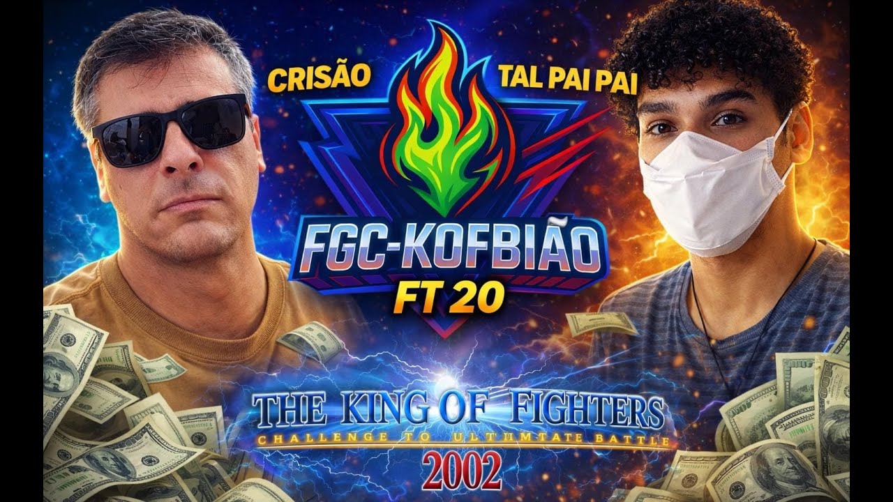🚨KB/MCK/RJK/LTG/TAL PAI PAI 🆚 CRISÃO RJ FT 20 MONEY MATCH KOF 2002 .! #kof #games