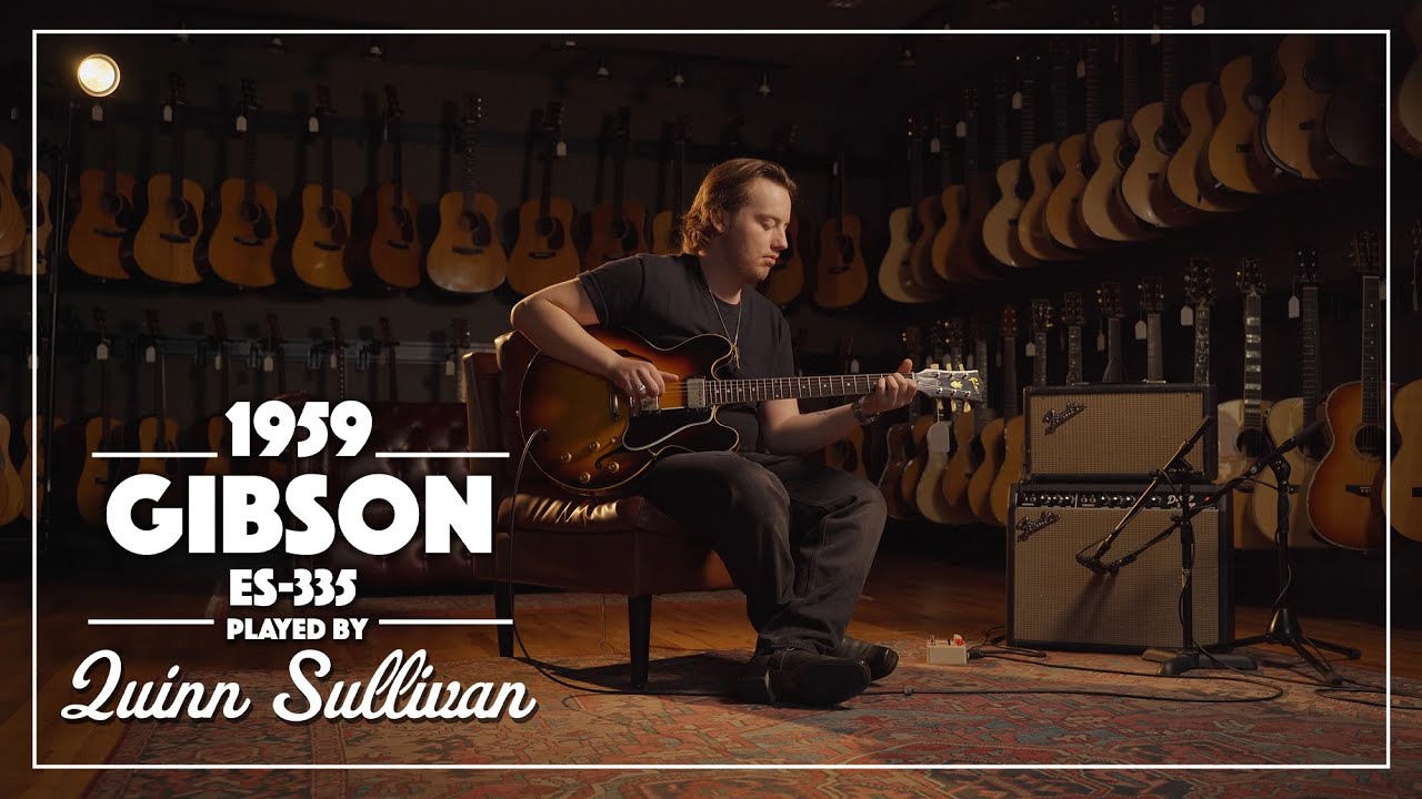 1959 Gibson ES-335 played by Quinn Sullivan  | Live at Carter Vintage Guitars | Nashville, TN
