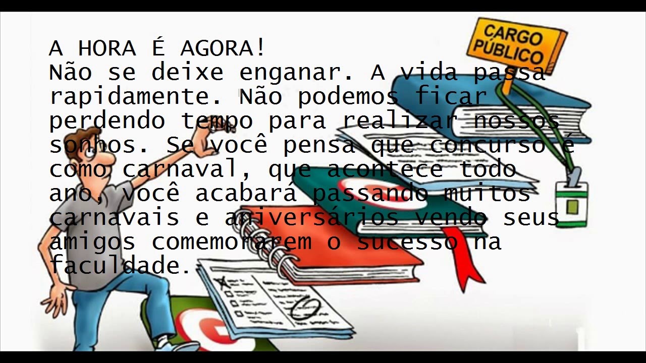 quero passar em concurso publico de primeira
