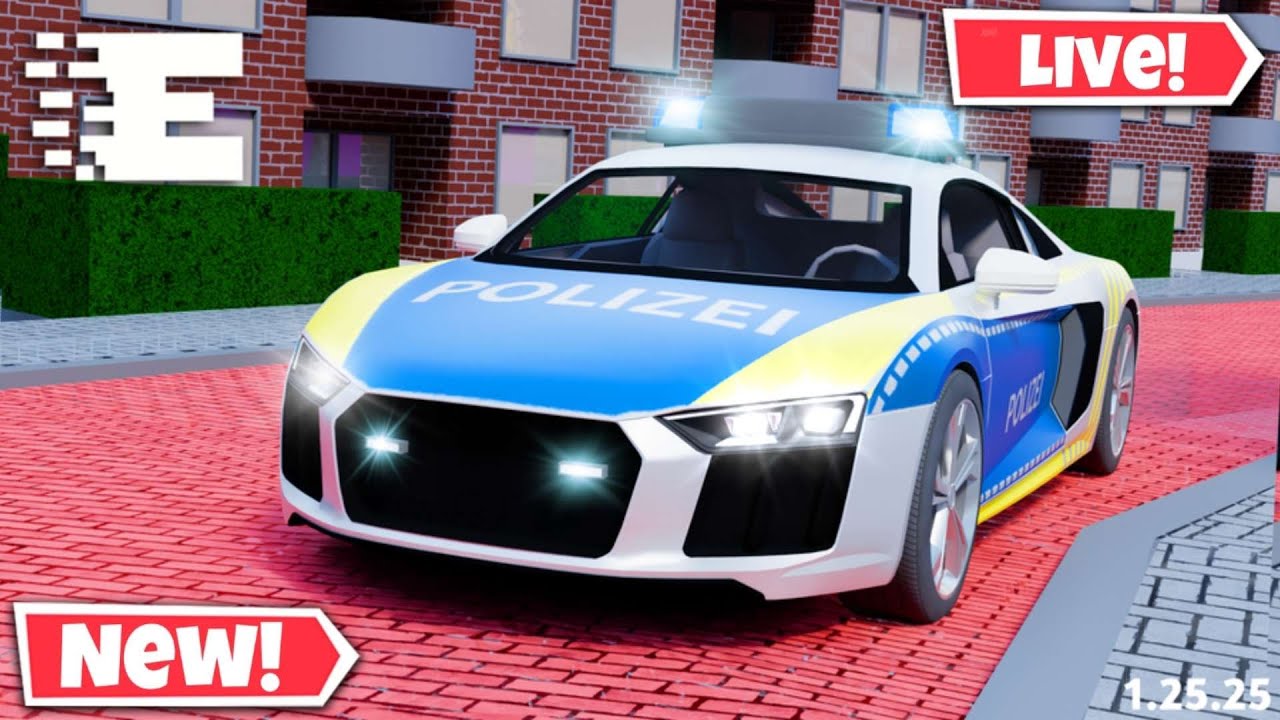 Roblox – Emergency Emden | *NEW* V1.25.25 UPDATE! - New Police Car Livery, Rims & More! - 🔴 LIVE!