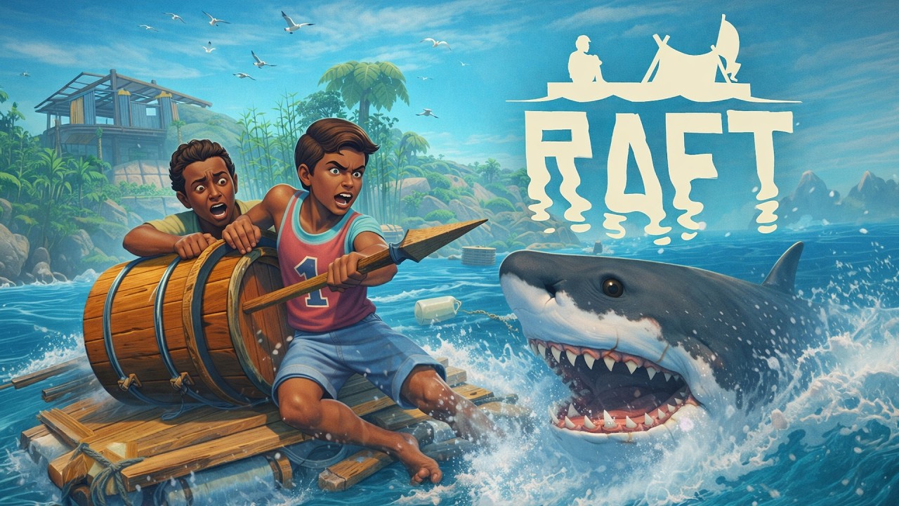 AL FIN NUEVO JUEGO XD, 3 CERDOS PERDIDOS EN EL MAR | RAFT EP. 1