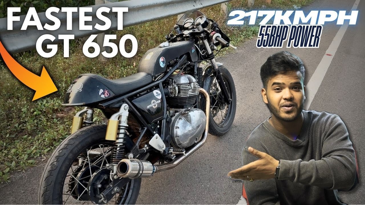 THIS CONTINENTAL GT 650 : 217 KMPH WITH 55 BHP POWER! 😱 Fastest GT 650 in India 🇮🇳