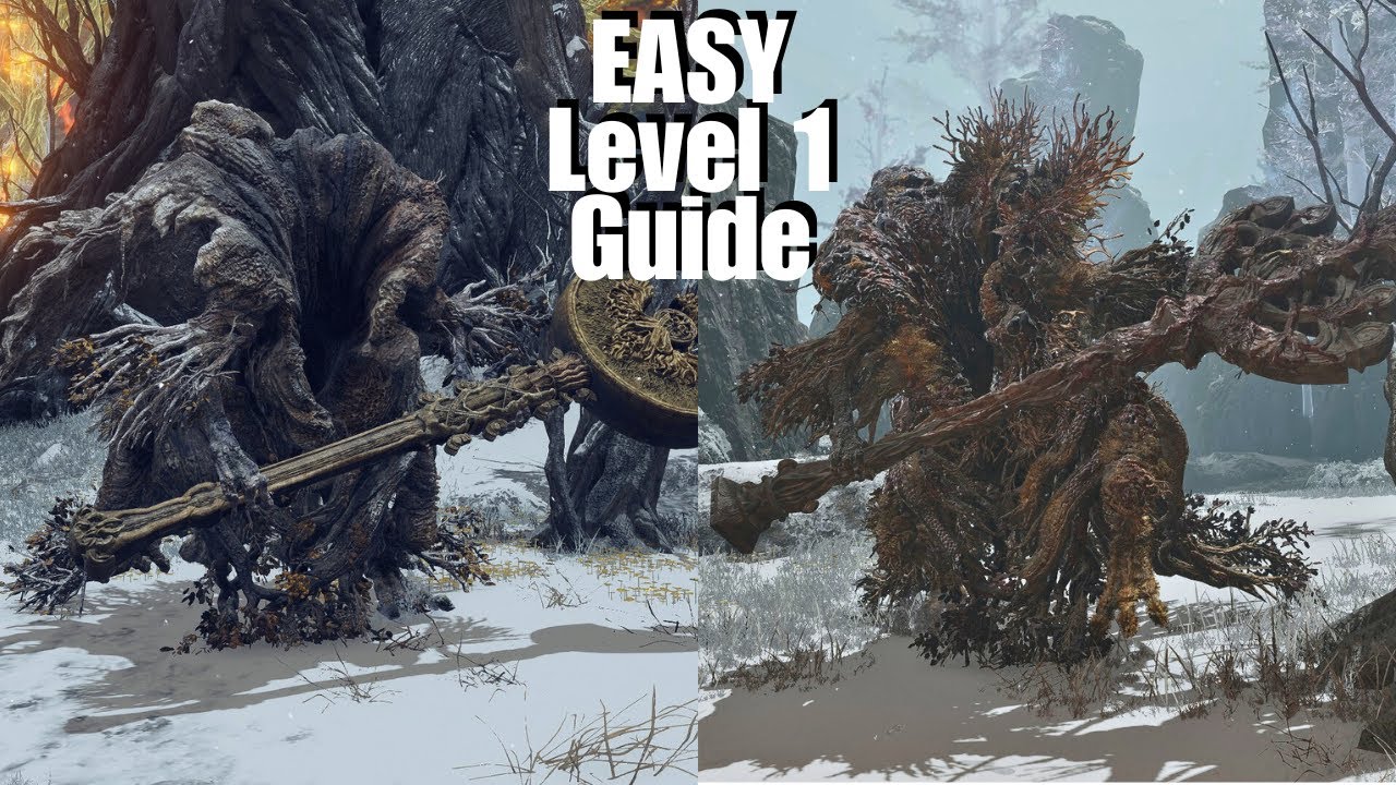 How to beat any Erdtree or Putrid Avatar at Level 1, No Weapon Upgrades - Elden Ring Guide