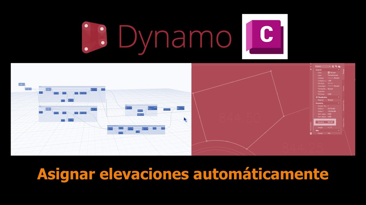 Dynamo4Civil Asignar Elevaciones Automaticamente