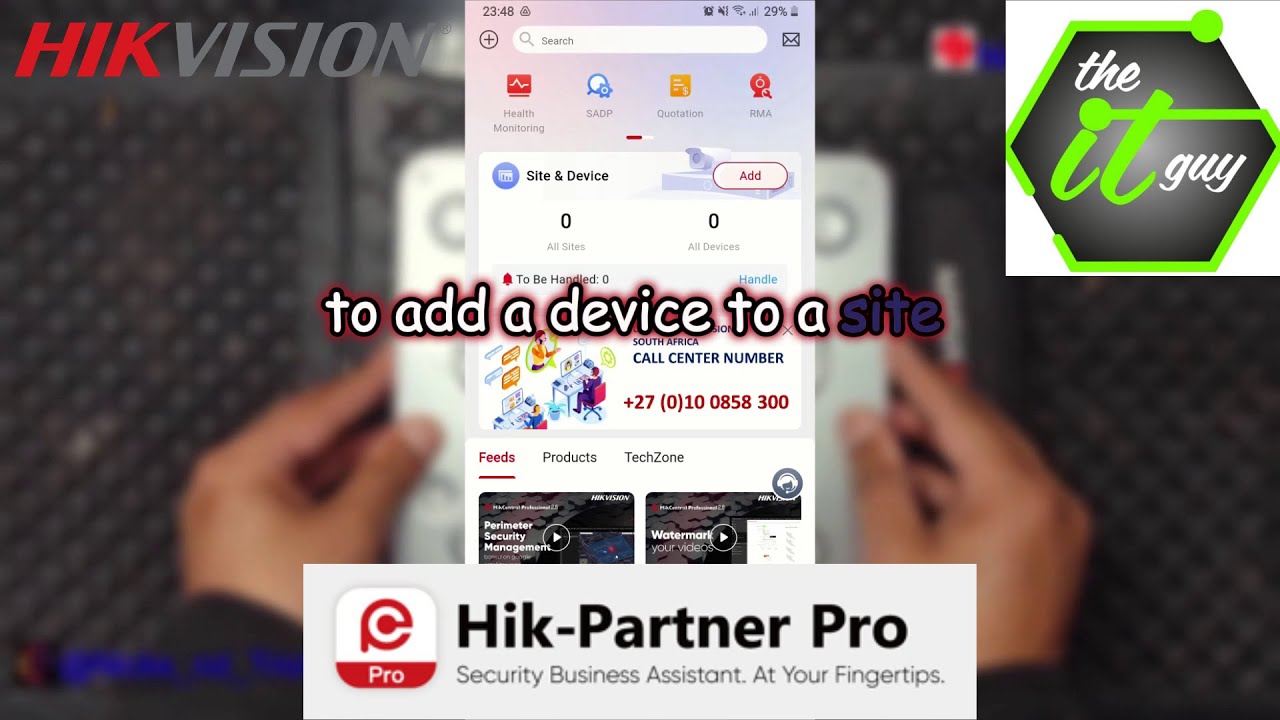 Adding a device to the Hik-Partner Pro App