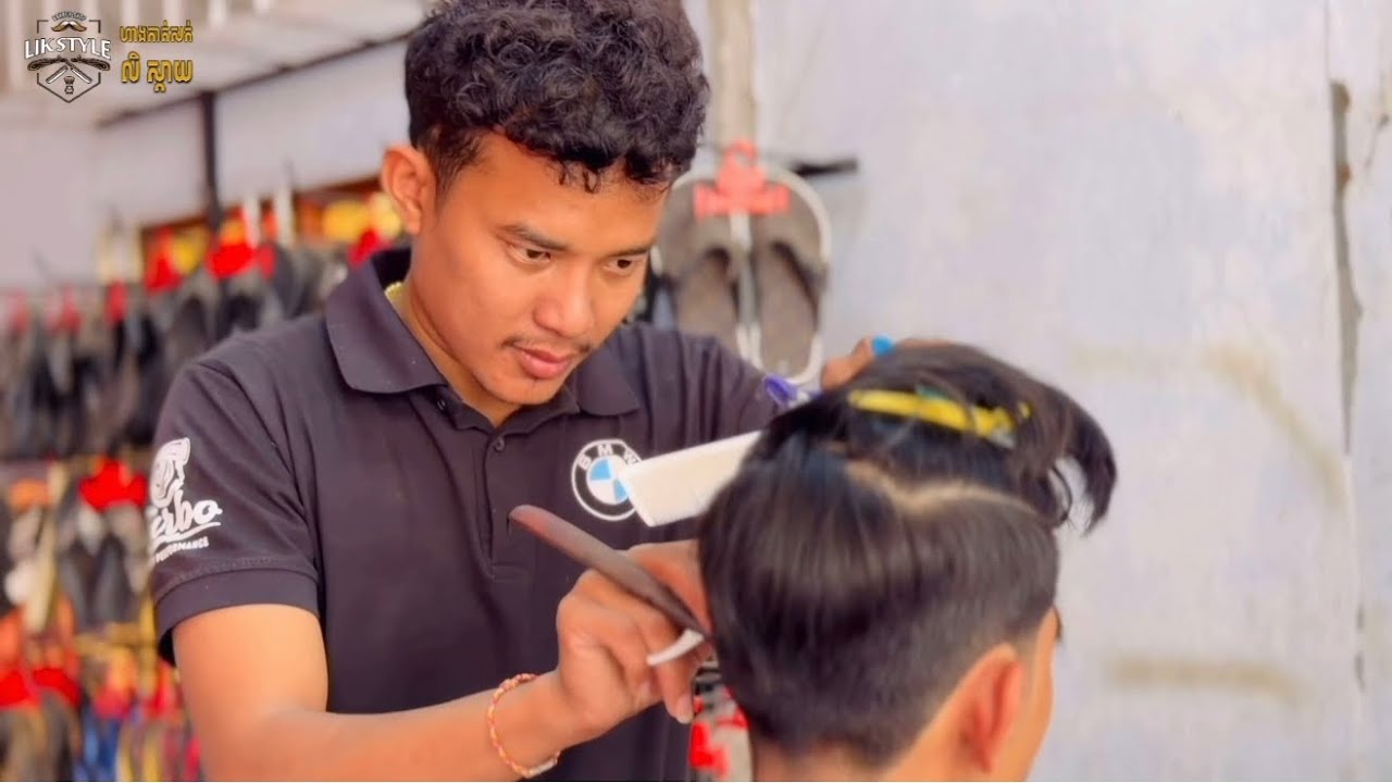 វីដេអូបង្រៀនកាត់សក់ច្បាស់ៗCambodia barbershop 💈🇰🇭