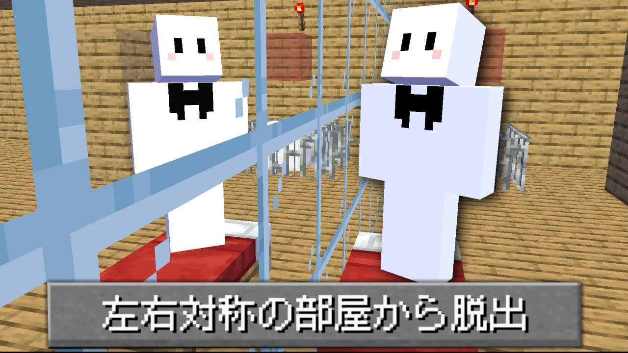 全ての部屋が『左右対称』になっている脱出マップでガチで詰むぴくと【マインクラフト】