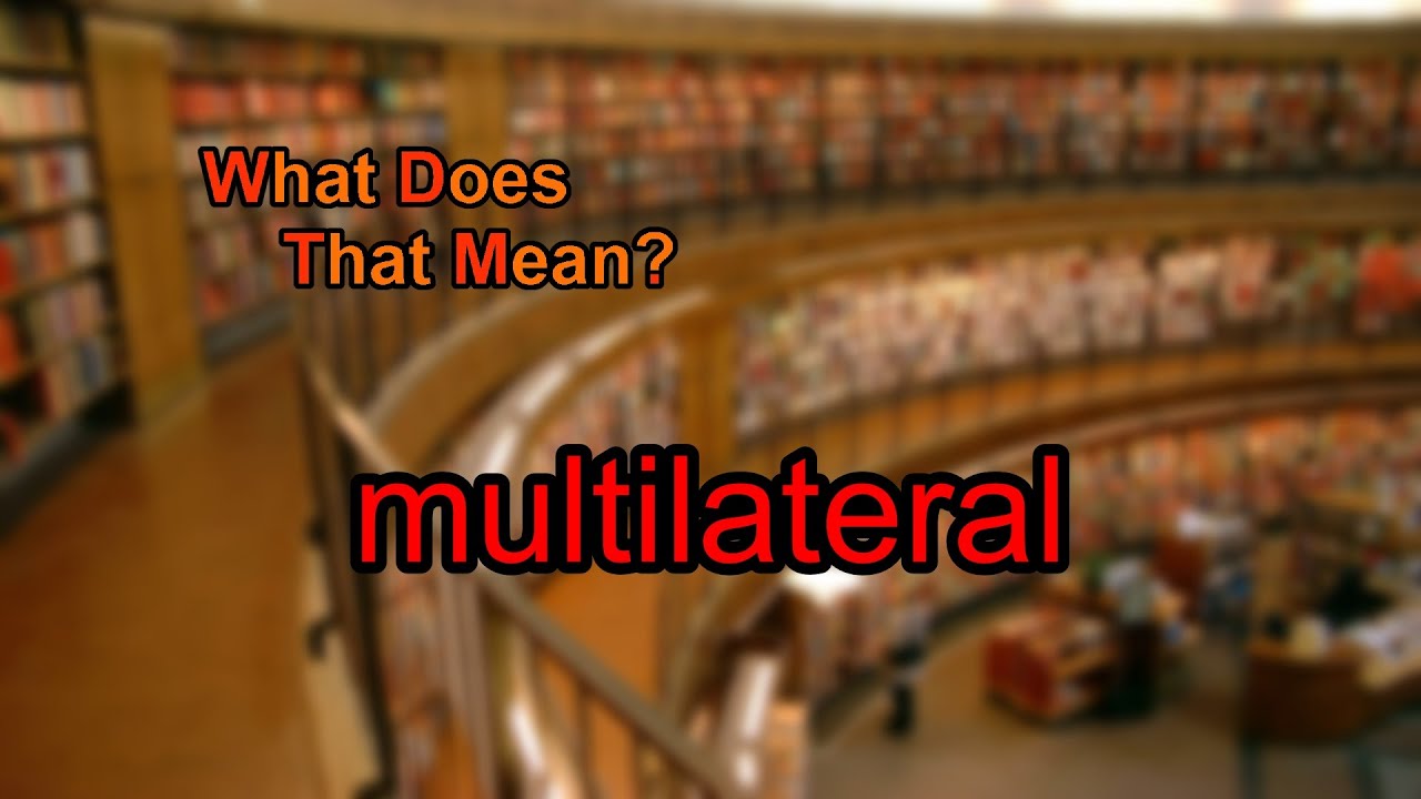 What does multilateral mean?