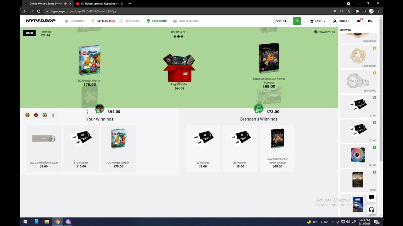 Another INSANE cash out (hypedrop honest opening)