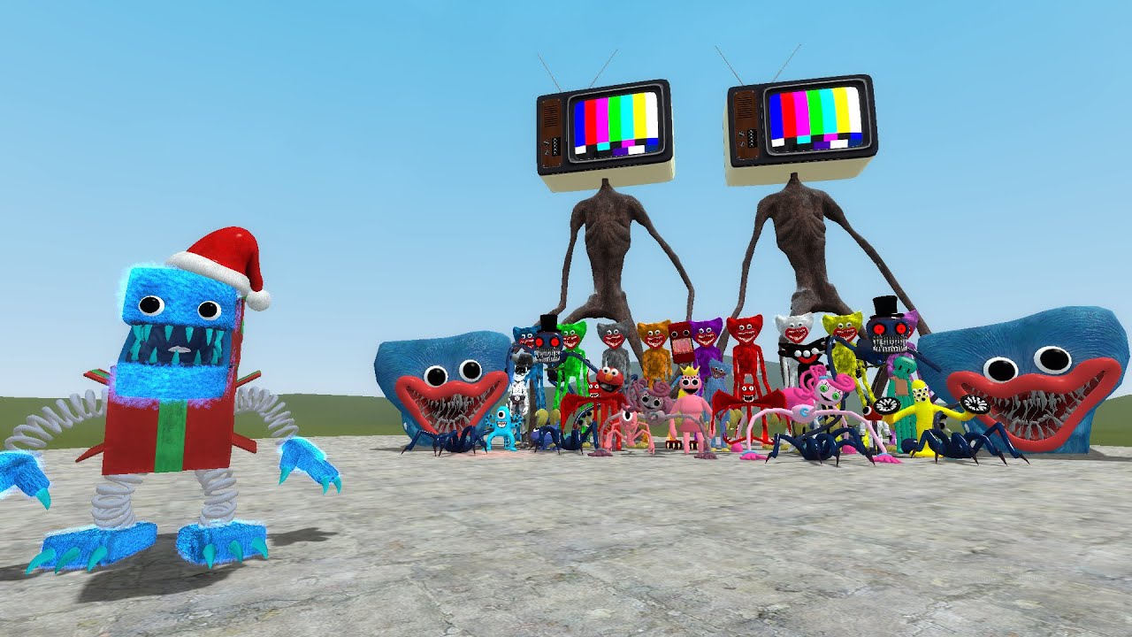 BOXY BOO CHRISTMAS VS POPPY PLAYTIME, SLVM CREATURES, THOMAS TRAIN, ALPHABET LORE - Garry's Mod