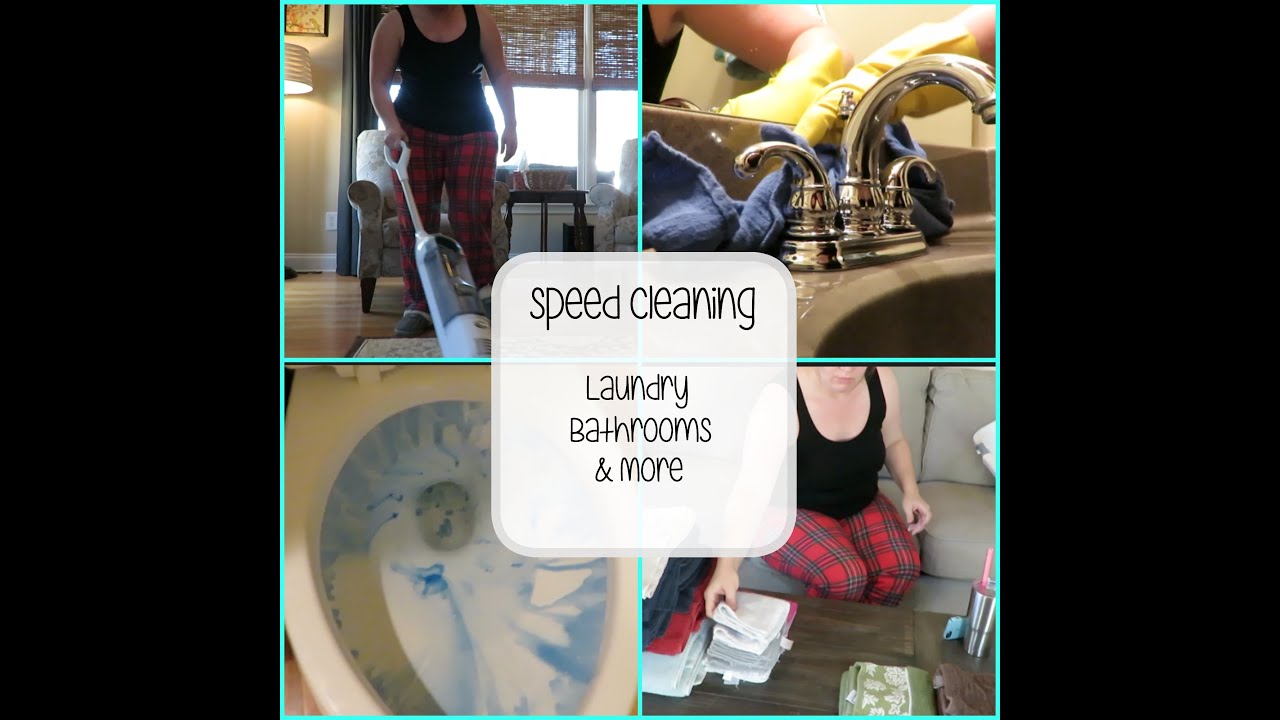 Speed Cleaning | Laundry & Bathrooms