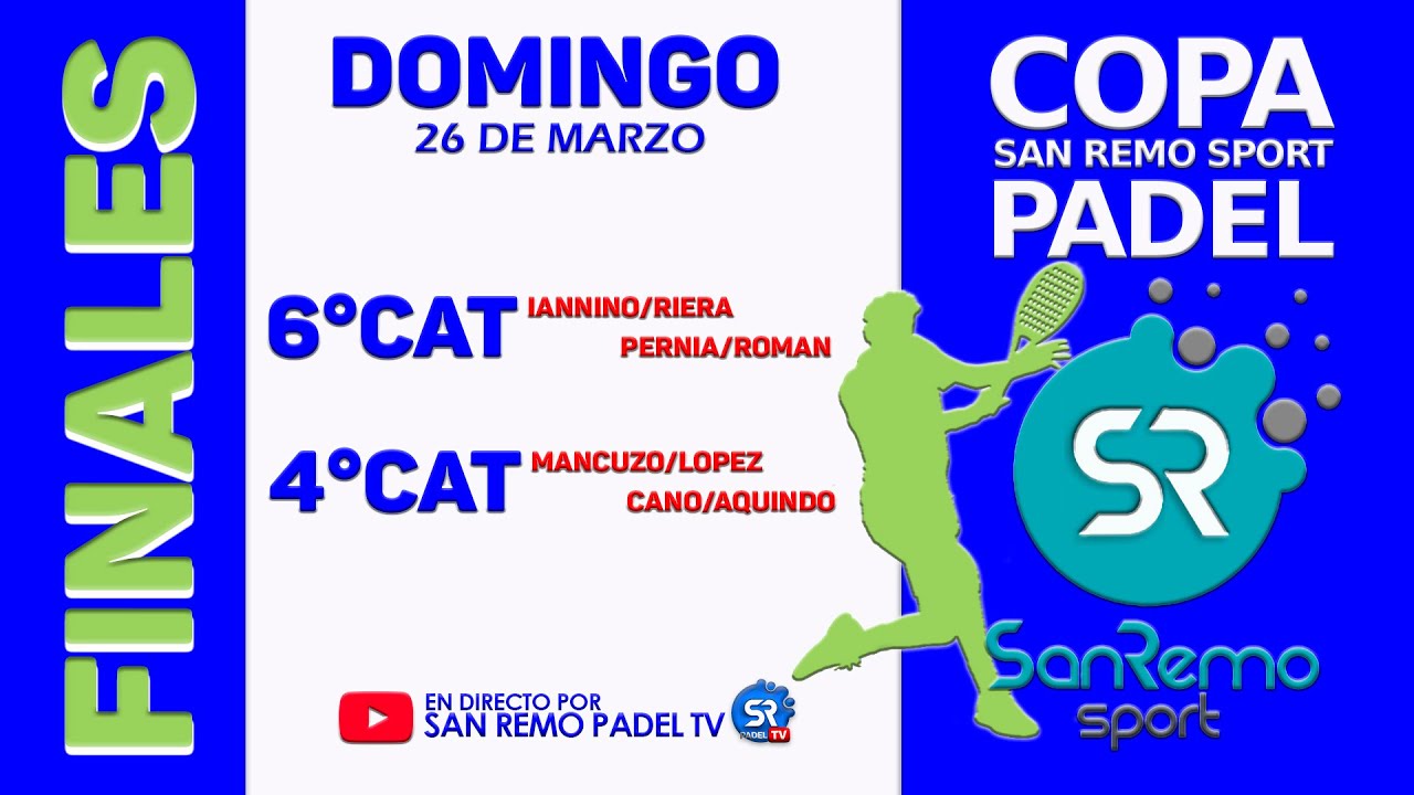 Finales de 6° y 4° Cat 🎾 Copa 